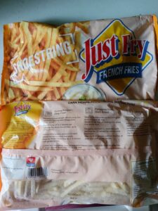 Just Fry Shoestring French Fries 900 Gram